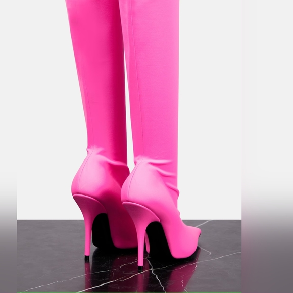 Pink balenciaga knife over the knee boots - Picture 3 of 7